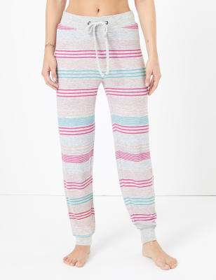 Striped Cuffed Hem Lounge Pants