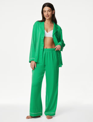 

M&S Collection Pijama Dream Satin™Womens - Green, Green