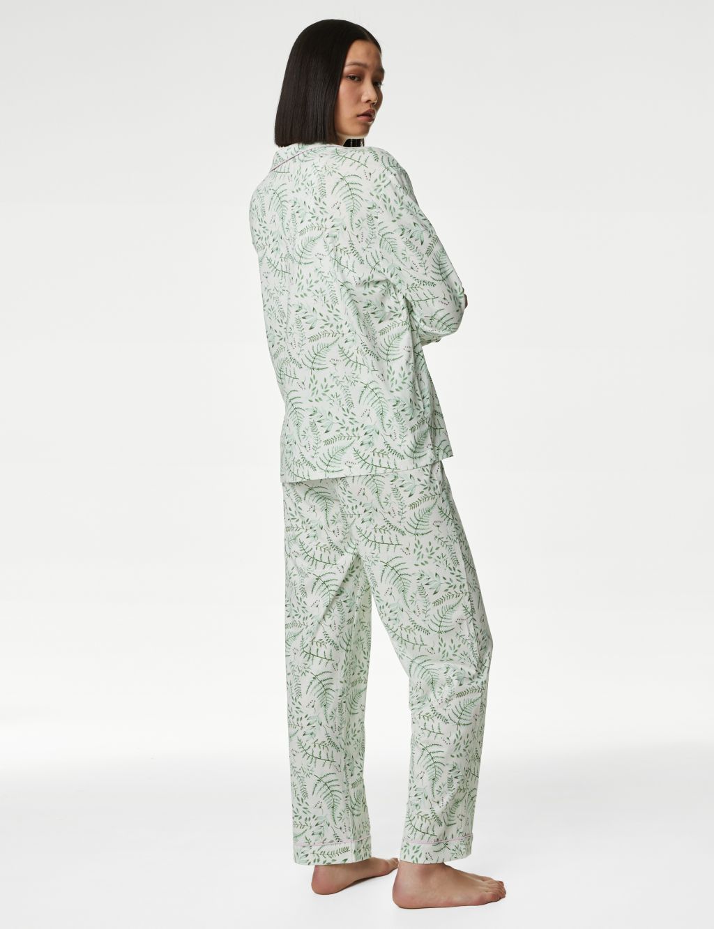 Cool Comfort™ Cotton Modal Printed Pyjama Set image 6