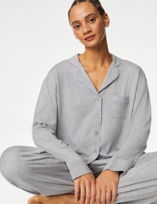 

Womens M&S Collection Schlafanzug aus Modal mit Cool Comfort™ - Grey, Grey