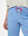 Σετ πιτζάμες με print καρπούζι και υψηλή περιεκτικότητα σε βαμβάκι