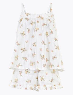 Floral Print Short Pyjama Set | M&S Collection | M&S
