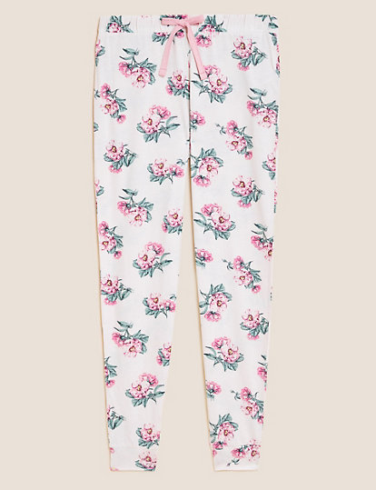 Cotton Mix Floral Regular Fit Trouser