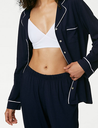 Cool Comfort™ Cotton Modal Rever Collar Pyjama Set