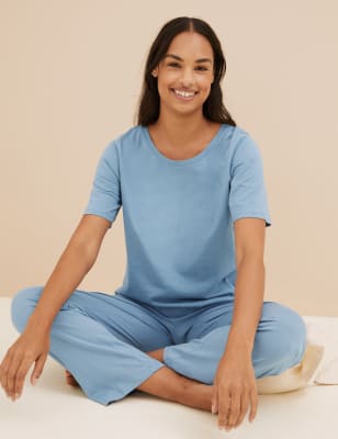 2pk Cotton Modal Pyjama Bottoms