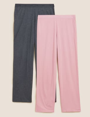 2pk Cotton Modal Cool Comfort™ Pyjama Bottoms