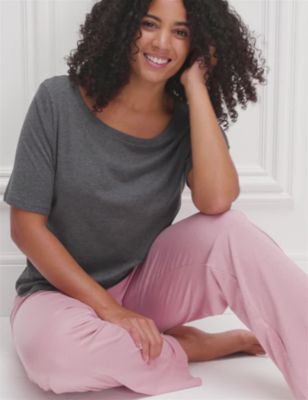 Body Womens 2pk Cotton Modal Cool Comfort™ Pyjama Bottoms - 6REG - Pink Mix, Pink Mix