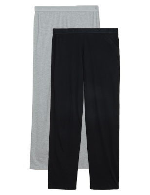 

Womens BODY 2er-Pack Schlafanzughosen aus Baumwolle und Modal mit Cool Comfort™ - Grey Mix, Grey Mix