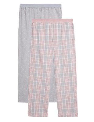

BODY Pack de 2 partes de abajo de pijama 100% algodón Cool Comfort™Womens - Grey Mix, Grey Mix