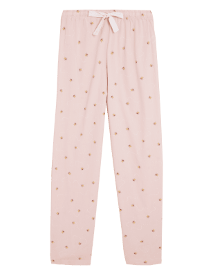 

Womens M&S Collection Pure Cotton Bee Print Pyjama Bottoms - Pink Mix, Pink Mix