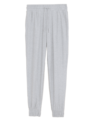 

Womens M&S Collection Flexifit™ Cotton Blend Cuff Lounge Joggers - Grey, Grey