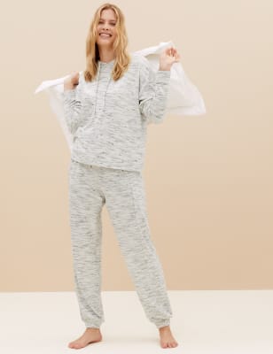 Cosy Lounge Glitter Waffle Joggers