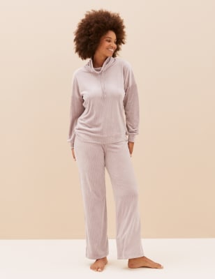 Fleece loungewear online set