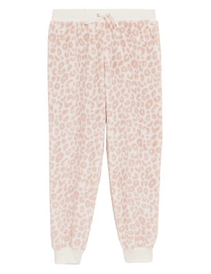 

Womens M&S Collection Lounge-Jogginghose aus Fleece mit Tiermuster - Soft Pink, Soft Pink