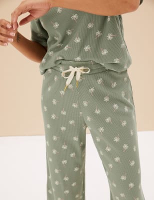 Womens waffle online pyjamas