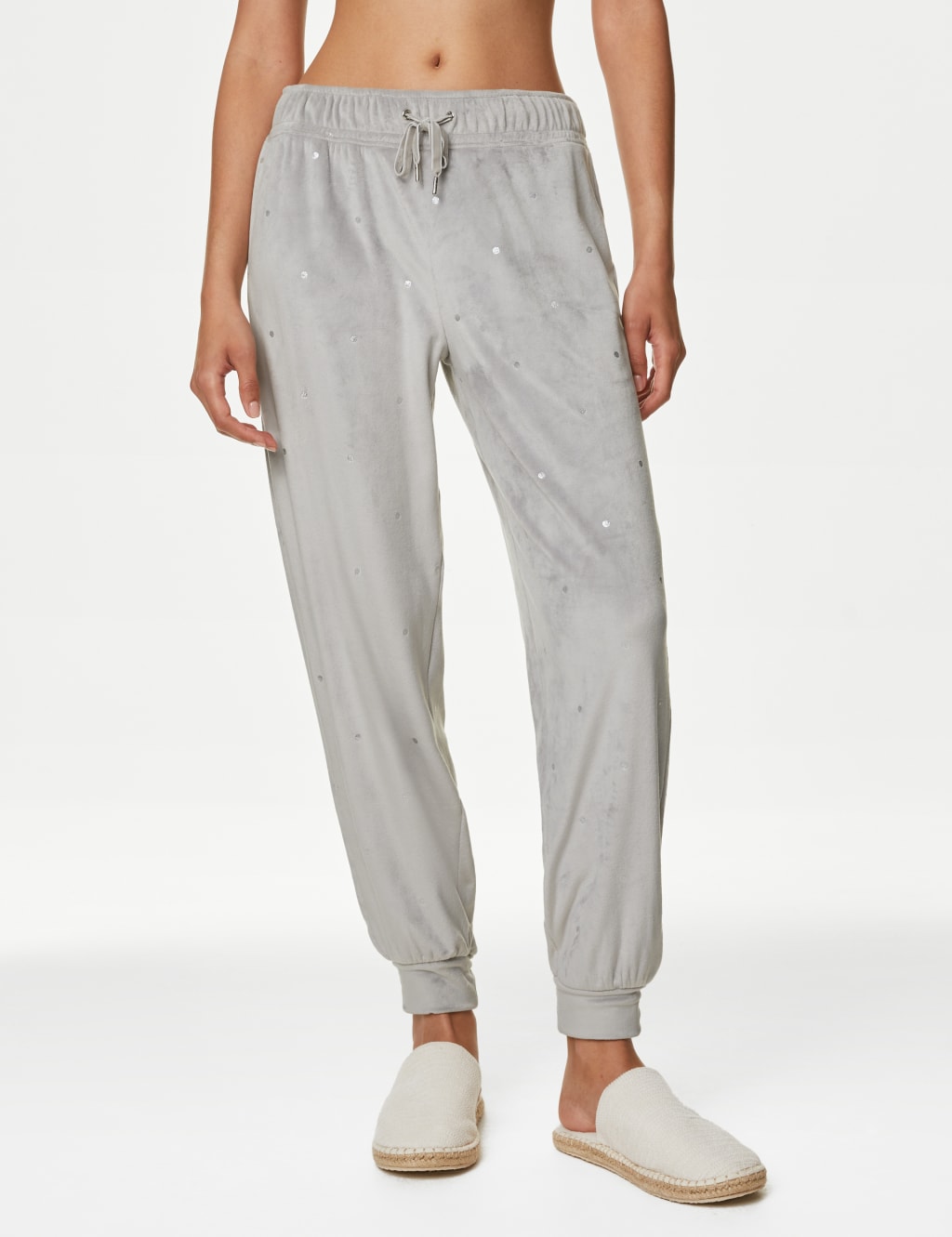 Flexifit™ Velour Polka Dot Lounge Joggers image 4
