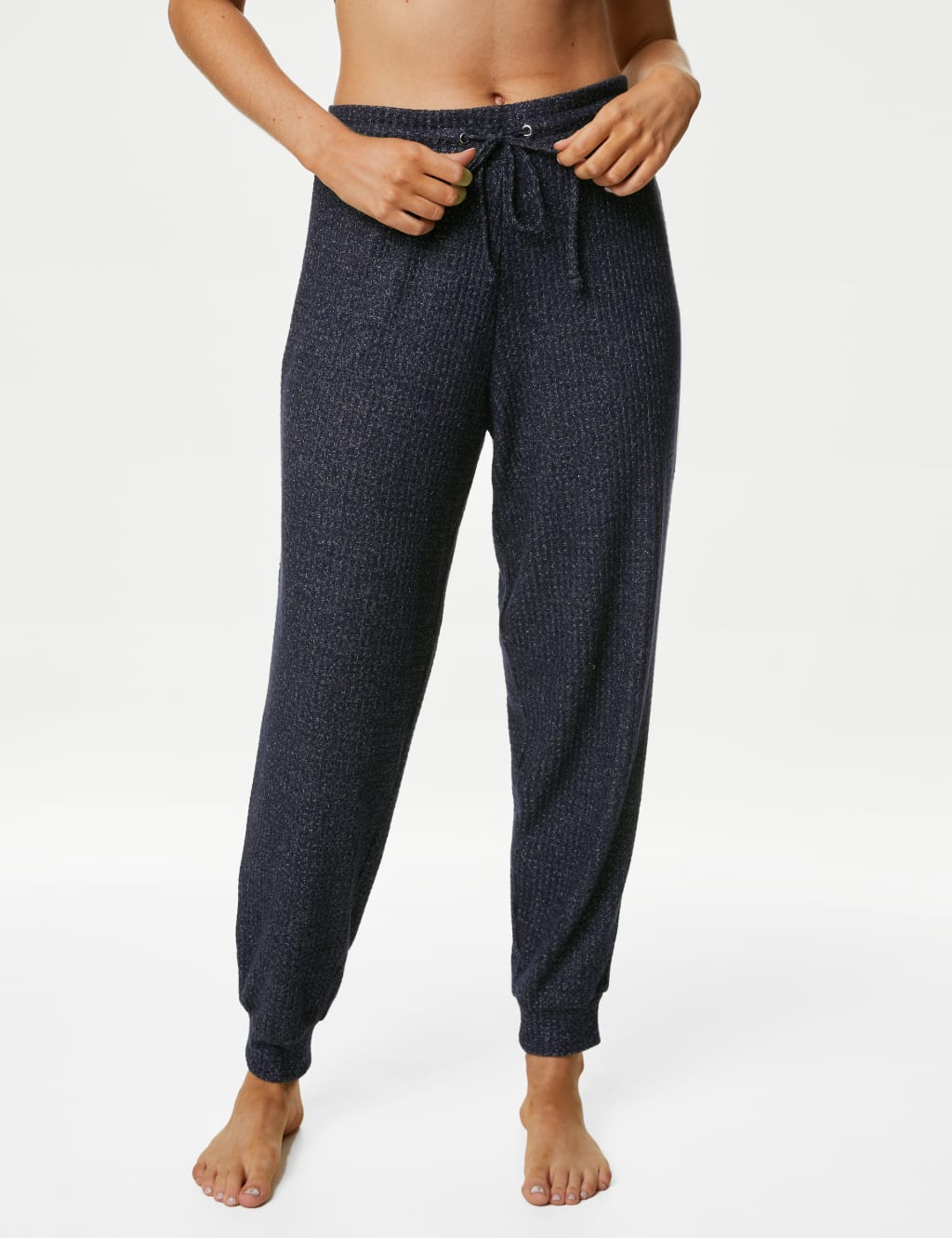Cosy Lounge Glitter Waffle Joggers image 4