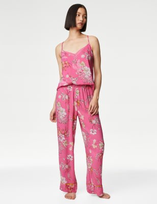 Eberjey Gisele Floral Print Capri Pajama Pants Set