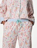 Bas de pyjama 100&nbsp;% coton à motif fleuri, doté de la technologie Cool Comfort™