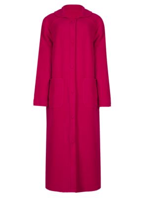Button-Through Long Dressing Gown | M&S Collection | M&S