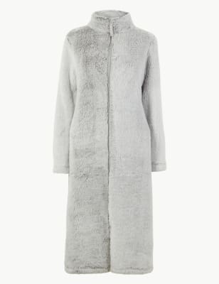 marks and spencer ladies fleece dressing gown