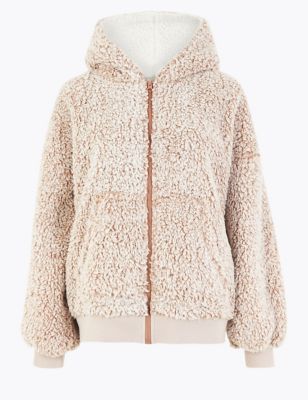 Hooded Teddy Fleece Jacket | M&S Collection | M&S
