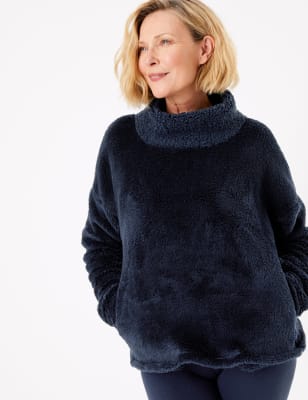 Top en polaire &agrave; fibres longues