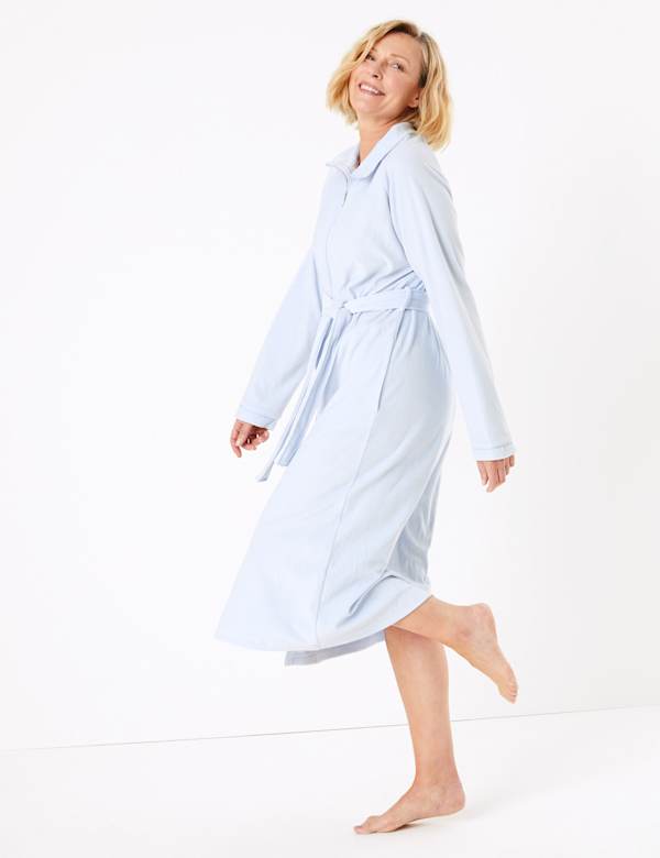 Velour Long Dressing Gown