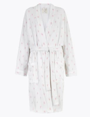 marks and spencer white dressing gown