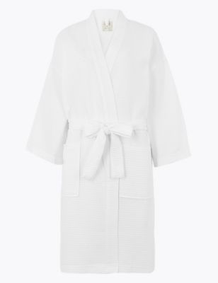 Cotton Waffle Dressing Gown 