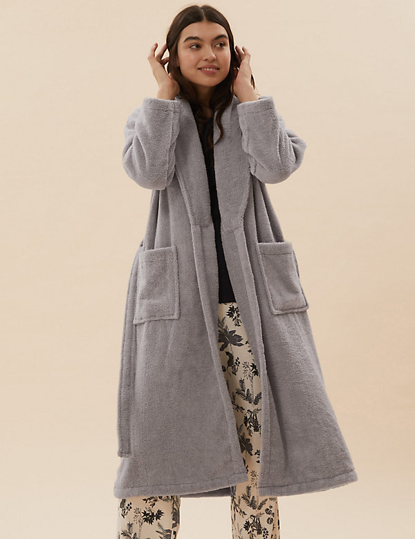 Pure Cotton Towelling Dressing Gown - QA
