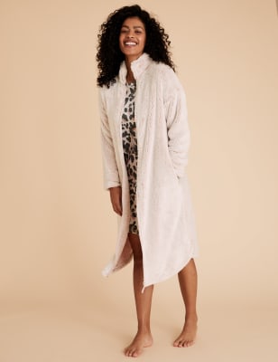 m&s dressing gown with zip