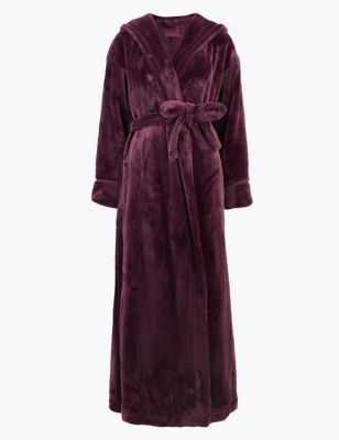 long fluffy dressing gown