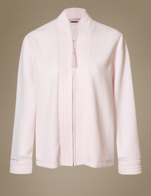 Textured Quilted Bed Jacket | M&amp;S Collection | M&amp;S