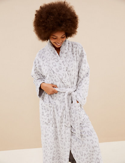Fleece Carved Dressing Gown