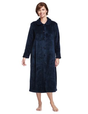 Button Through Fleece Dressing Gown | M&S Collection | M&S