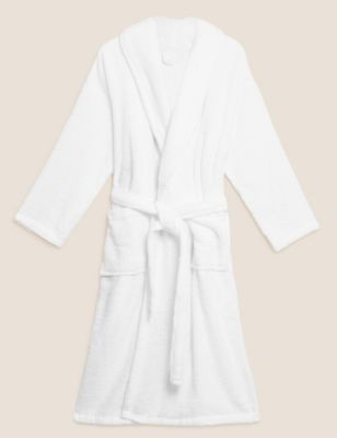 M&S Womens Pure Cotton Towelling Dressing Gown