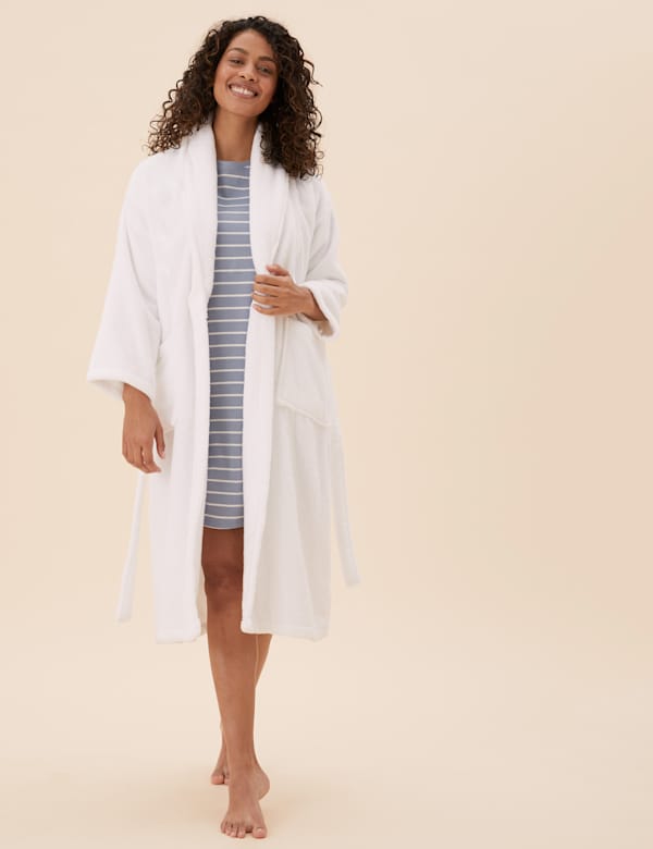Pure Cotton Towelling Dressing Gown