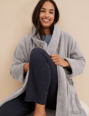 Pure Cotton Towelling Dressing Gown - OM