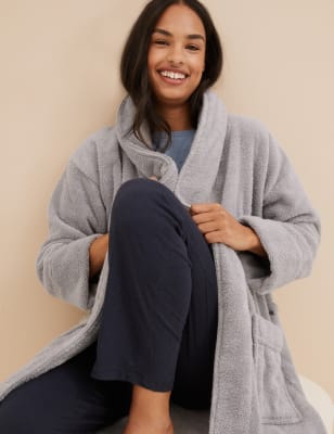 Pure Cotton Towelling Dressing Gown - AU