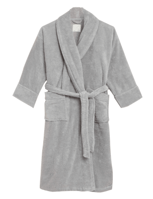 

M&S Collection Bata 100% algodónWomens - Silver Grey, Silver Grey