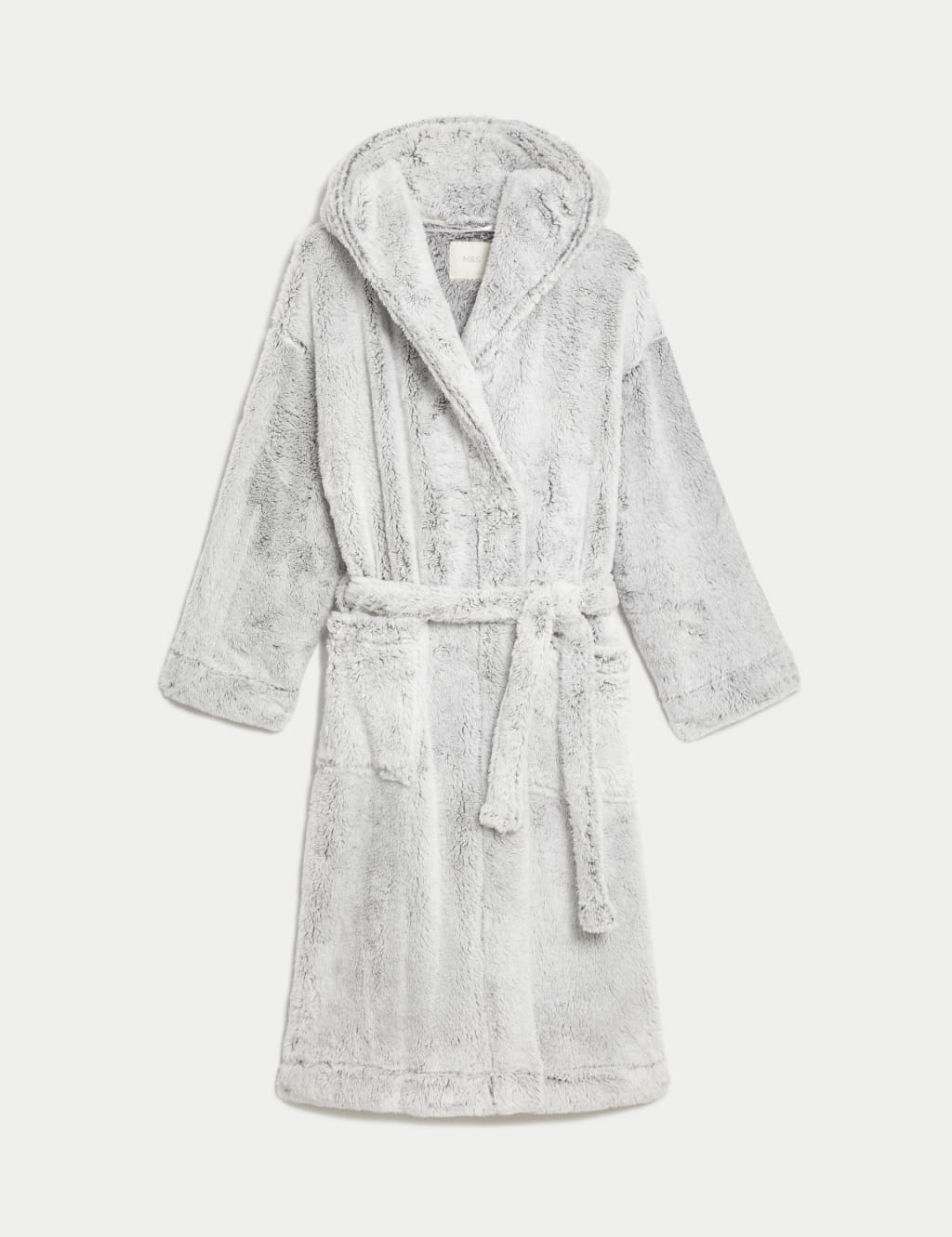 Fleece Hooded Dressing Gown image 2