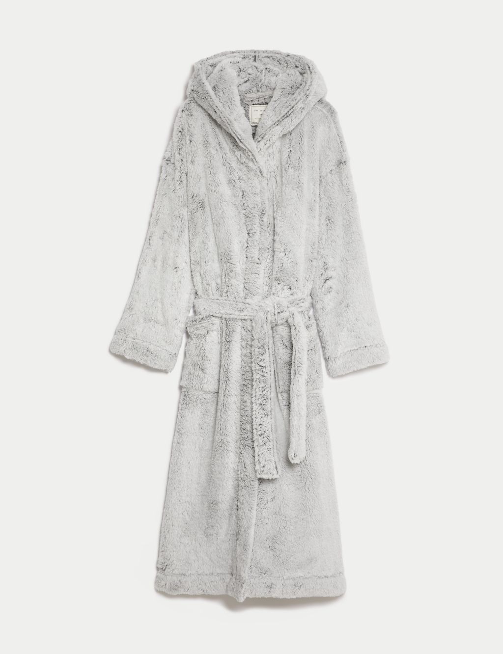 Fleece Hooded Dressing Gown image 2