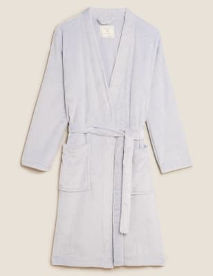 baby blue dressing gown