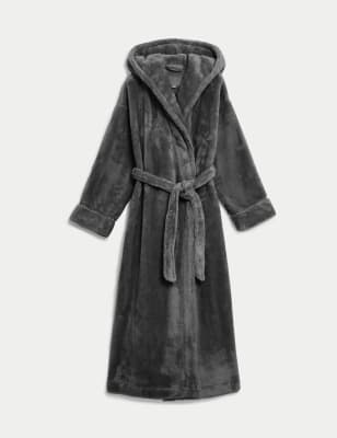 Fleece Hooded Dressing Gown 6 of 6