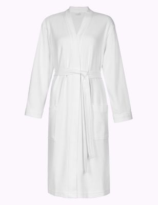 Pure Cotton Waffle Dressing Gown | M&S