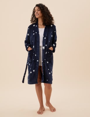 m&s dressing gown with zip