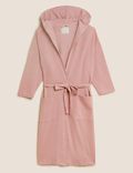 Jersey Waffle Long Dressing Gown