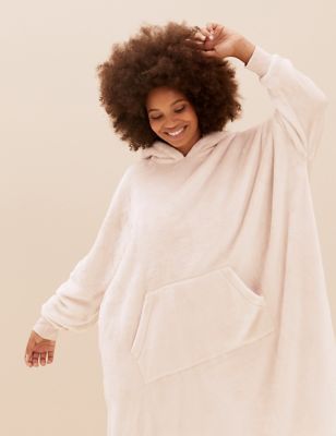 Fleece Supersoft Oversized Hoodie, M&S Collection