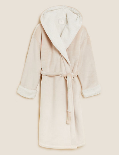 Premium Borg Lined Long Dressing Gown